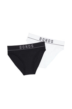Bonds Girls Original Rib Bikini Super Soft and Extra Stretchable 6 Pack UWLN2A