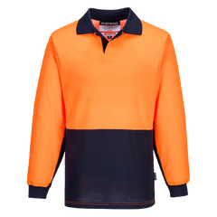 Portwest Long Sleeve Food Industry Cotton Comfort Polo Work Safety MF213
