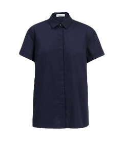 NNT Womens Maternity Shirt Relaxed Fit Slimline Collar Short Sleeve CATU95