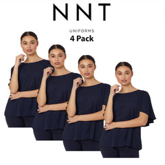 NNT Womens 4 Pack Georgie Lightweight Wrinkle Resistant Cape Blouse CATUKD