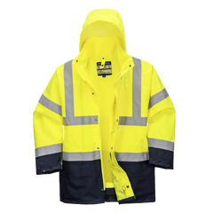 Portwest Essential 5-in-1 Two-Tone Jacket Reflective Taped Work Safety S766