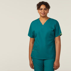 NNT Womens 4 Pack Wonderwink Origins V Neckline Comfy Scrub Top Bravo CATU66