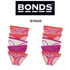 Bonds Girls Bikini Soft and Stretchy Perfect Everyday Coverage 10 Pack UWNV5A