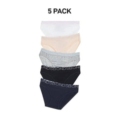 Bonds Girls Bikini Comfy Flexible Coverage Lightweight Breathable 5 Pack UWCE5A