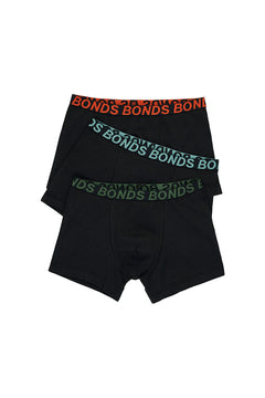Bonds Boys Trunk Sport Moisture Wicking Cool & Dry Comfort Covered 3 Pack UWKN3A