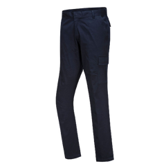 Portwest Stretch Cargo Combat Pants Slim Fit Reflective Trim Comfy Pant S231