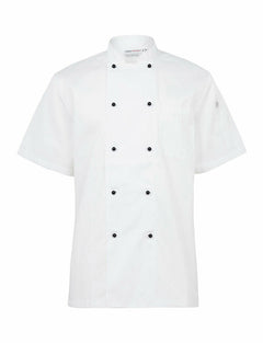 NNT Unisex Adult Chef Jacket Short Sleeve Macquarie Poly Cotton Work CATP5J