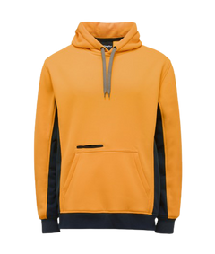 KingGee Mens Hi Vis Pull Over Hoodie Fleece Drawstring Work Safe Safety K55033