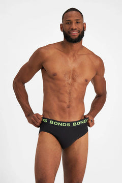 Bonds Mens Hipster Brief Super Soft Branded Elastic Waistband 10 Pack M8DMTX