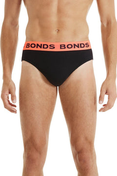 Bonds Mens Hipster Brief Super Soft Branded Elastic Waistband 10 Pack M8DMTX