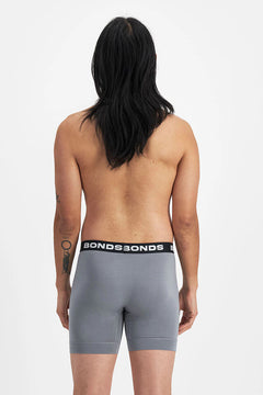 Bonds Mens Total Package Mid Trunk Smooth Viscose Bamboo Mid Length 6 Pack MWA9
