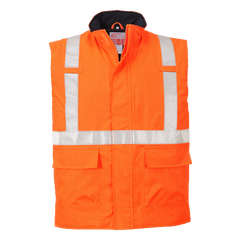 Portwest Bizflame Rain Hi-Vis Antistatic FR Bodywarmer Lightweight Safety S776