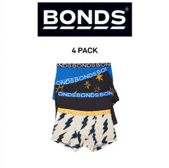 Bonds Boys Trunk Supportive Pouch with Comfy Coverage and Elastic 4 Pack UWCF4A