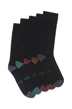 Bonds Mens Bamboo Crew Socks Fine Seams for Comfy Toes & Ankle Support SZFQ5W