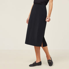 NNT Womens Crepe Stretch Comfy Lightweight Midi Lenght A-Line Skirt CAT2RV