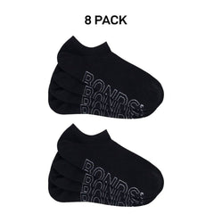 Bonds Mens Logo Lightweight No Show Comfy Mesh Cooling Zone Socks 8 Pack SXN64N