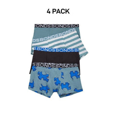 Bonds Boys Trunk Supportive Pouch with Comfy Coverage and Elastic 4 Pack UWCF4A
