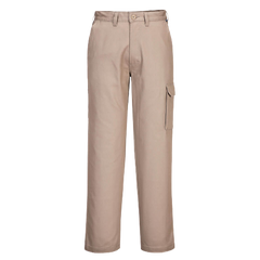 Portwest Cargo Pants Pre Shrunk Cotton Button Belt Adjustable Pant MP700