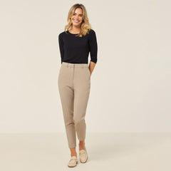 NNT Womens Crepe Stretch Lightweight  Classic High Waist Cropped Pant CAT3YC