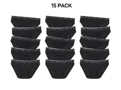 Bonds Girls Bikini Comfy Flexible Coverage Lightweight Breathable 15 Pack UWCE5A