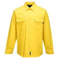 Portwest Hi-Vis Regular Weight Long Sleeve Shirt Breathable Polo Shirt MS988