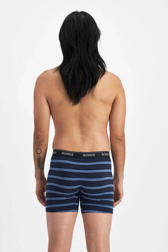 Bonds Mens Guyfront Mid Trunk Soft Seamfree Sides and Functional Fly 3 Pack MWUN