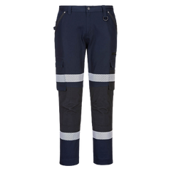 Portwest Slim Fit Stretch Bio Motion Pants HiVistex Pro Reflective Tape MP705