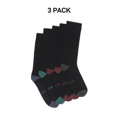 Bonds Mens Bamboo Crew Socks Fine Seams Comfy Toes & Ankle Support 3 Pack SZFQ5W