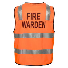 Portwest Fire Warden Zip Vest D/N 2 Tone Reflective Tape Work Safety MZ104