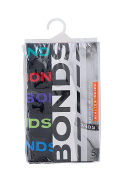 Bonds Mens Hipster Brief Super Soft Branded Elastic Waistband 10 Pack M8DMTX