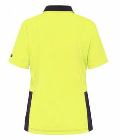 KingGee Womens WorkCool Spliced Polo S/S Shirt Hyperfreeze Work Comfy K44735