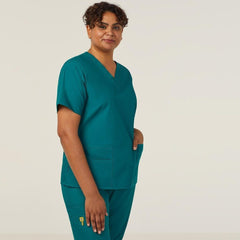 NNT Womens 4 Pack Wonderwink Origins V Neckline Comfy Scrub Top Bravo CATU66