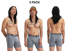 Bonds Mens Total Package Mid Trunk Smooth Viscose Bamboo Mid Length 3 Pack MWA9