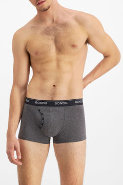 Bonds Mens Guyfront Trunk Stretchy Cotton Seam free Sides Elastic 12 Pack MZ963A