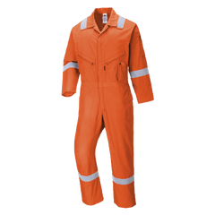 Portwest Iona Cotton Coverall Lightweight Reflective Taped Work Safety C814