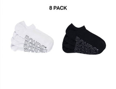 Bonds Mens Logo Lightweight No Show Comfy Mesh Cooling Zone Socks 8 Pack SXN64N