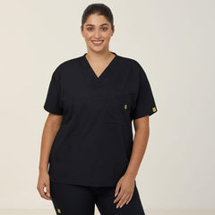 NNT Unisex Wonderwink 4 Pack Origins Pocket V Neck Scrub Top Alpha CATRE4