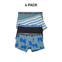 Bonds Boys Trunk Supportive Pouch with Comfy Coverage and Elastic 4 Pack UWCF4A