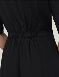 NNT Womens Avignon Shirt Dress Fit Flare Collared Elbow Length Cotton CAT69K