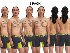 Bonds Mens Chafe Off Trunk Inner Thigh Panel Comfort & Friction Free 6 Pack MWB6