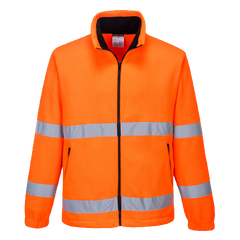 Portwest Hi-Vis Essential Polar Fleece 2 Tone Zip Reflective Work Safety F250