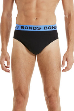 Bonds Mens Hipster Brief Super Soft Branded Elastic Waistband 5 Pack M8DMTX