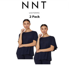 NNT Womens 2 Pack Georgie Lightweight Wrinkle Resistant Cape Blouse CATUKD