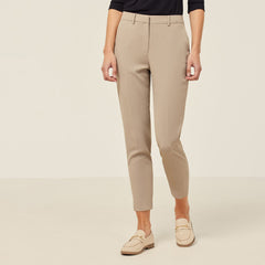 NNT Womens Crepe Stretch Lightweight  Classic High Waist Cropped Pant CAT3YC