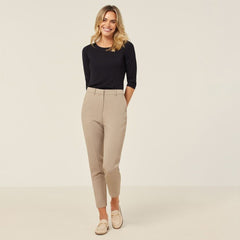 NNT Womens Crepe Stretch Lightweight  Classic High Waist Cropped Pant CAT3YC