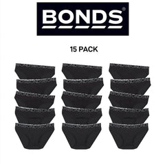 Bonds Girls Bikini Comfy Flexible Coverage Lightweight Breathable 15 Pack UWCE5A