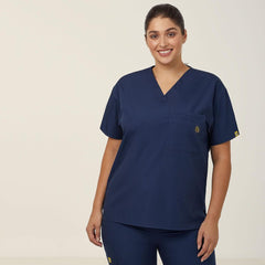 NNT Unisex Wonderwink 4 Pack Origins Pocket V Neck Scrub Top Alpha CATRE4