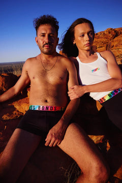 Bonds Mens Pride Icons Trunk Neon Rainbow Waistband and FRSH Technology MW3Y