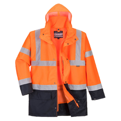 Portwest Essential 5-in-1 Two-Tone Jacket Reflective Taped Work Safety S766