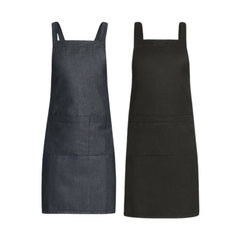 NNT Unisex Chef BIB Cross Back Apron Work Safety Durable Large Pockets CATN33